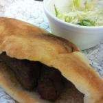 Cevapi and coleslaw. You must try this!